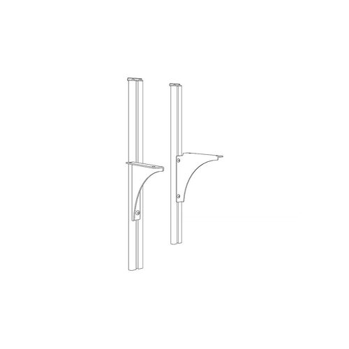 Studio50 Height Adjustable Shelf Brackets White