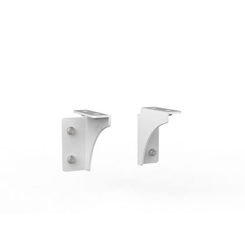 Worktop To Screen Mounting Brackets 60mm White