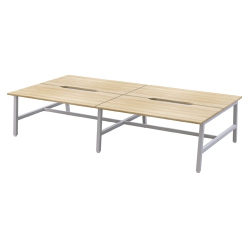 Axis Trestle Bench B2B 4 X 1500 X 800 New Oak On White