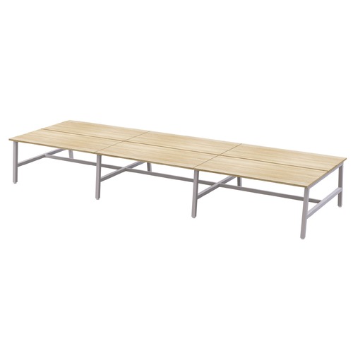 Axis Trestle Bench B2B 6 X 1200 X 750 New Oak On White