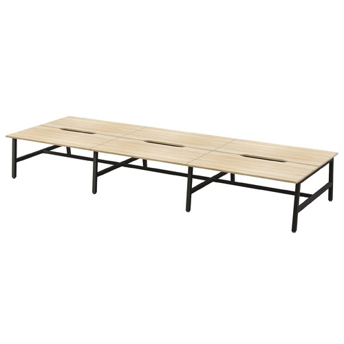 Axis Trestle Bench B2B 6 X 1500 X 800 New Oak On Black