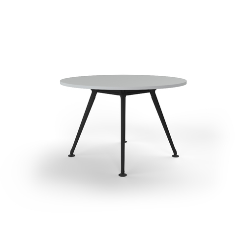 Team Meeting Table 1200 Dia White On Black