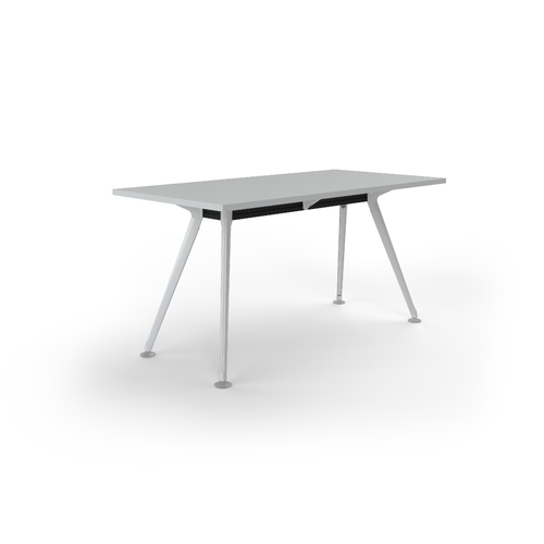 Team Meeting Table 1500 X 750 White On White