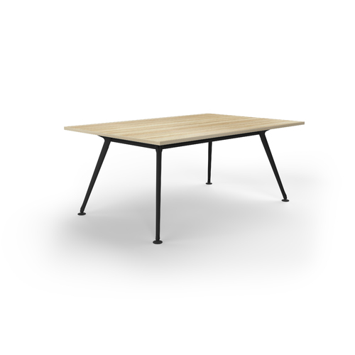 Team Meeting Table 1800 X 1200 New Oak On Black