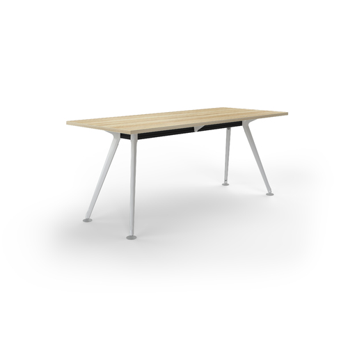 Team Meeting Table 1800 X 750 New Oak On White