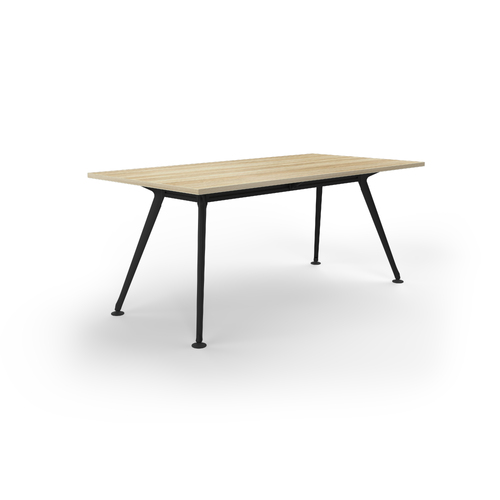Team Meeting Table 1800 X 900 New Oak On Black