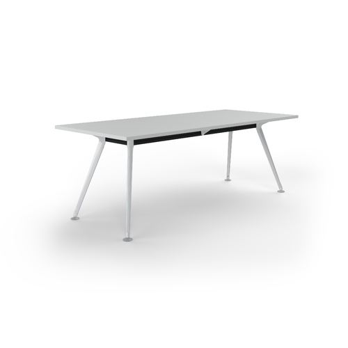Team Meeting Table 2100 X 900 White On White