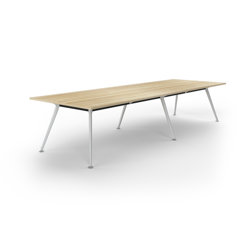 Team Meeting Table 3600 X 1200 New Oak On White