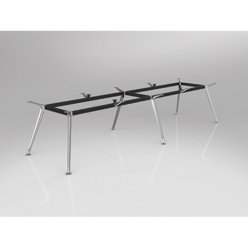 Team Table Frame For Top 1500 X 3600 Polished Alloy