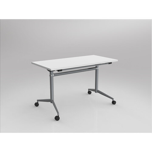 Uniflip Mobile Table 1200 X 600 White On Silver