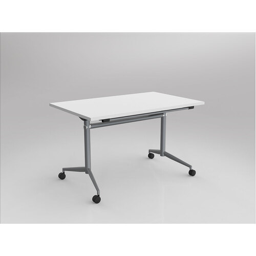 Uniflip Mobile Table 1200 X 750 White On Silver