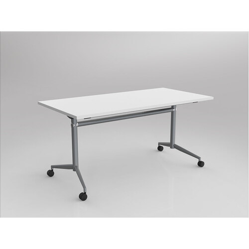 Uniflip Mobile Table 1500 X 750 White On Silver