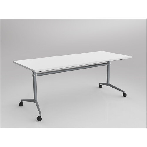 Uniflip Mobile Table 1800 X 750 White On Silver